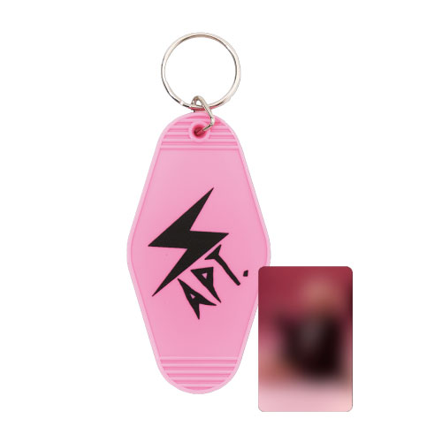 ROSÉ [ROSIE] APT. KEYCHAIN pink-lightning & random APT. photocard