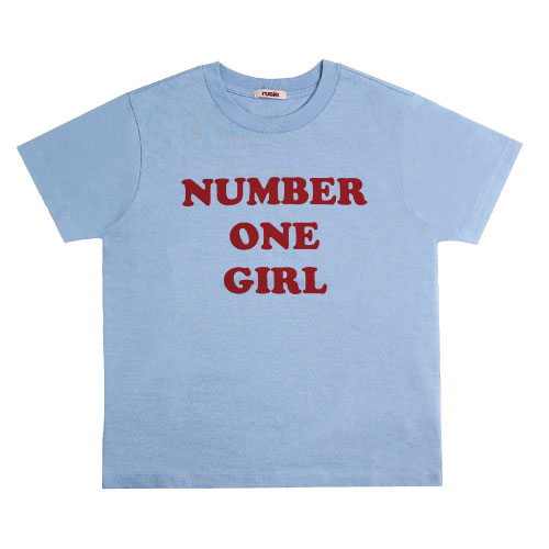 ROSÉ [ROSIE] NUMBER ONE GIRL BLUE T-SHIRT