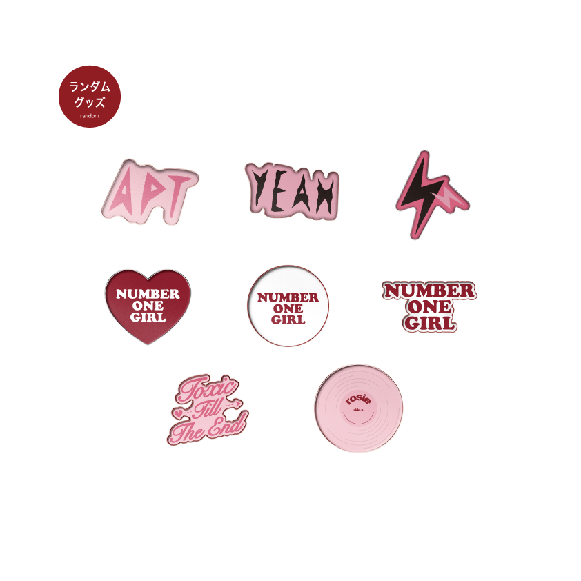 【日本先行販売】ROSÉ [ROSIE] PIN BADGEコンプリートセット