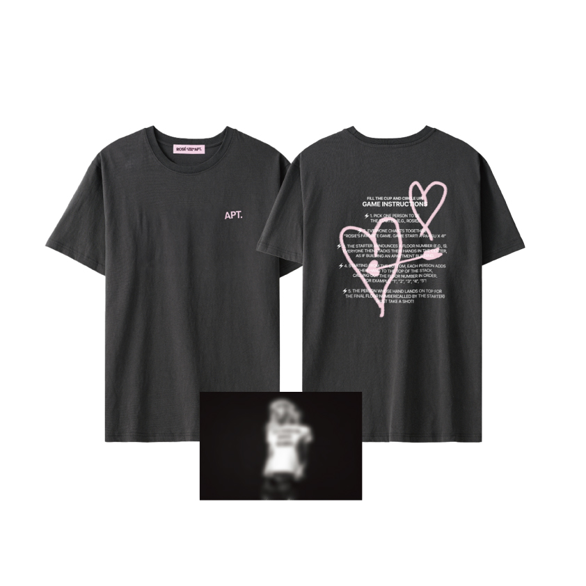 【日本限定特典付き】ROSÉ APT. T-SHIRT_DARK GRAY