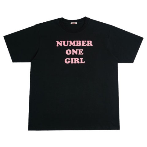 ROSÉ [ROSIE] NUMBER ONE GIRL BLACK T-SHIRT